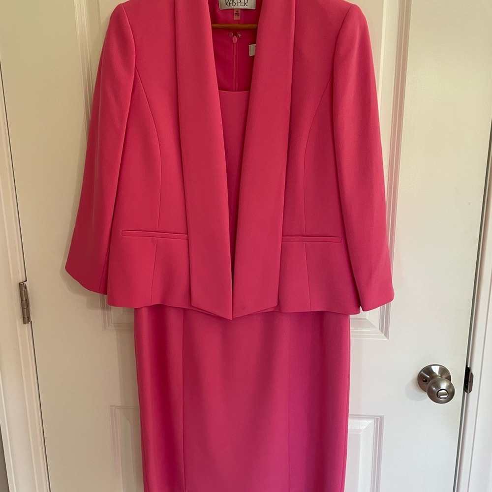 Kasper Vibrant Pink Blazer and Dress